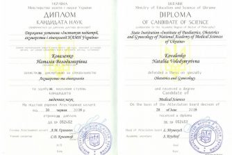 сертификат Коваленко НВ