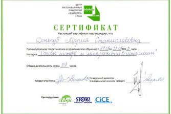 сертифікат Деньгуб