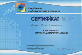 Лобода сертифікат 1