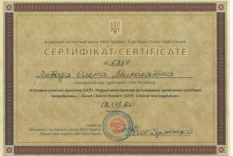 Лобода сертифікат 2