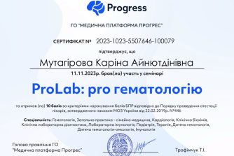 Мутагірова Каріна Айнютдінівна