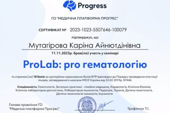 Мутагірова Каріна Айнютдінівна